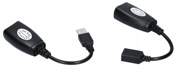 USB MUS TASTATUR FORLÆNGER KONVERTER RJ45 TIL LAN 60M 5e