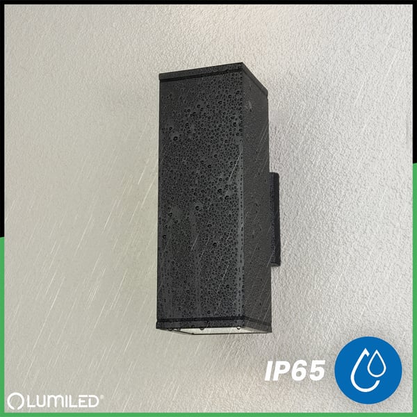 Ulkopuutarhavalaisin, Julkisivuseinävalaisin GU10 LED IP65 AKANTE LUMILED