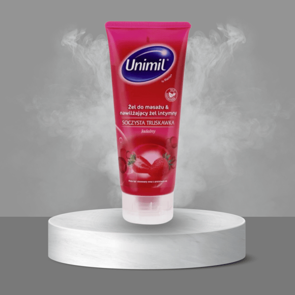 Unimil Läcker sensuelli hierontageeli mansikan makuinen 200ml