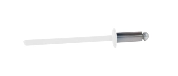 Åbne aluminiumnitter 3,2x8mm RAL9010