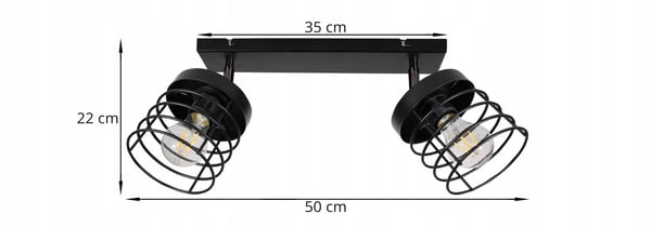 Lofthængende lampe med tråd og LED-loftlampe