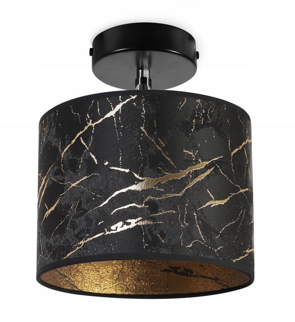 Loftshængende lampe, væglampe, lampeskærm, guldmønster