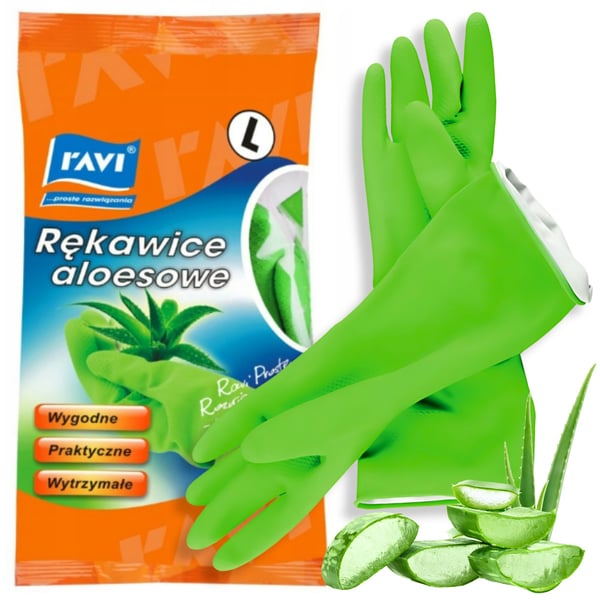 Ravi aloe vera-handskar storlek L