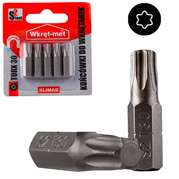 Skruetrækkerbit TYPE torx-30 S2 Skruetrækkerbit TYPE torx-30 S2