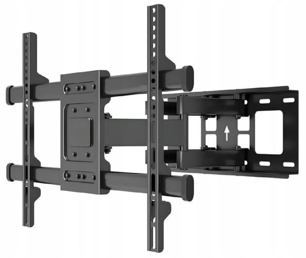 Maclean TV-teline, max VESA 600x400, 32-85", 60kg, pystysuora ja vaakasuora kulman säätö, profiili 65-390mm, musta, MC-789