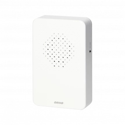 TRÅDBUNDEN ELEKTRONISK DÖRRKLOCKA ORNO LARK MAXI AC VIT - ON-DP-MR-161