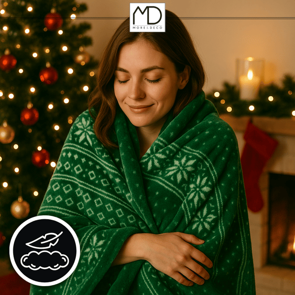 Julfilt för julhelgen överkastmönster present mjuk pläd