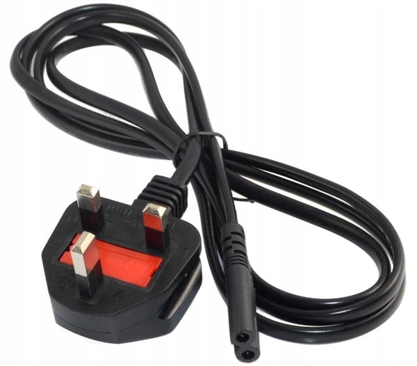 Akyga AK-AG-03A Britisk CCA BS 1363 (Type G) / IEC C7 Strømkabel 1,5 m UK