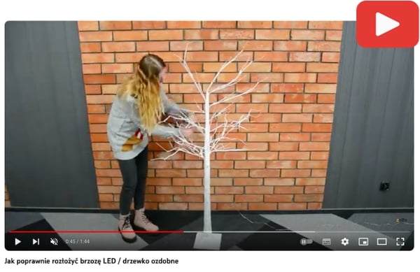 Juletræ birk LED juledekoration 180 cm 96 LED flerfarvet KOLDT