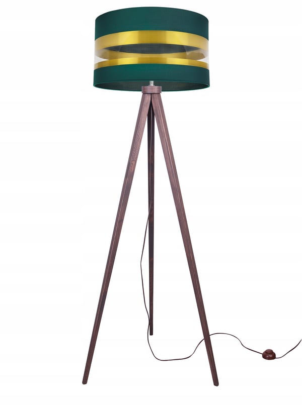 LOFT TRIPOD GULVLAMPE GYLDEN LAMPESKÆRM LED-UDVALG