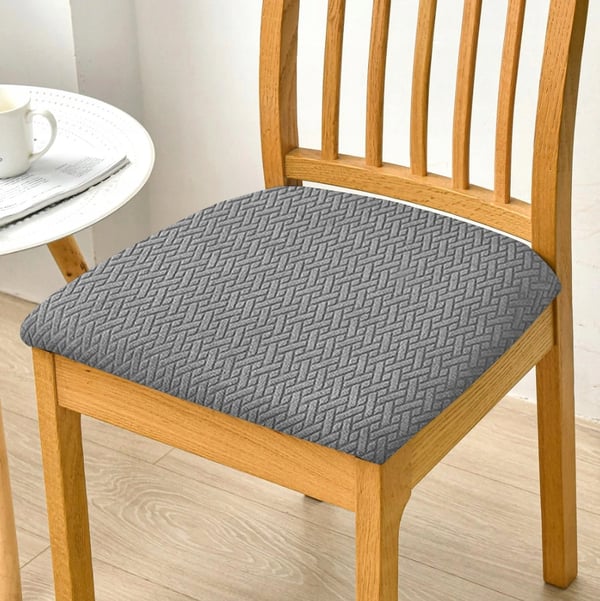 Istuinpäällinen 40x40cm harmaa joustava jacquard [60-Z1-SZ]