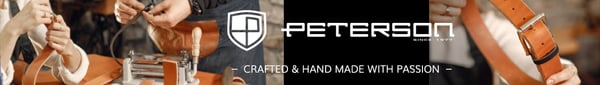 Herre læderbælte PTN PM-24-95-SPL-6929 Sort