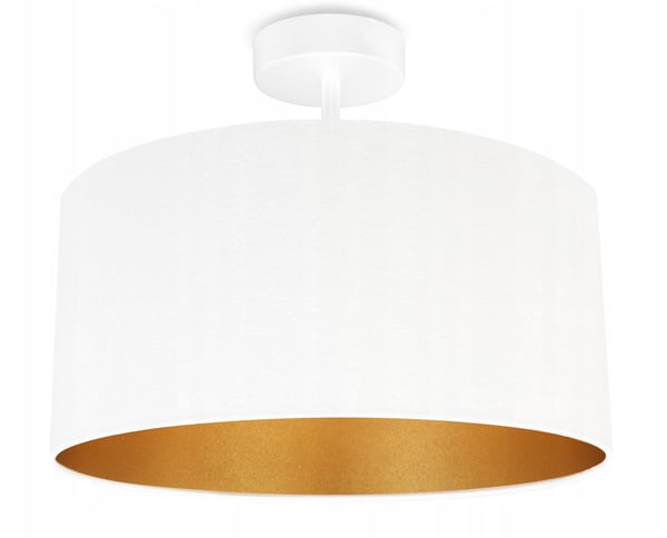 LOFTSLAMPE MED SKÆRM I GULD FLØJL LED-UDVALG