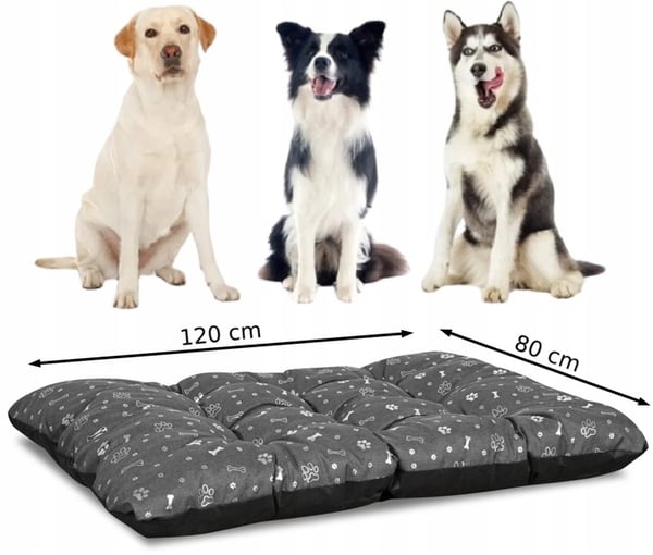 Hundkudde PRESTIGE 120x80 cm vattentät silverben