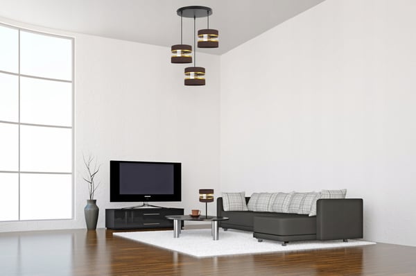 NATBORDLAMPE, ELEGANT GYLDET LAMPESKÆRM, 20 CM