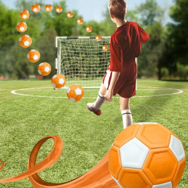 Fotboll med twisteffekt neon konturerad kurva sport storlek 5