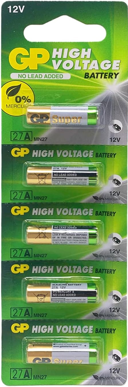 Batteri för bilfjärrkontroll GP 27A MN27 x5