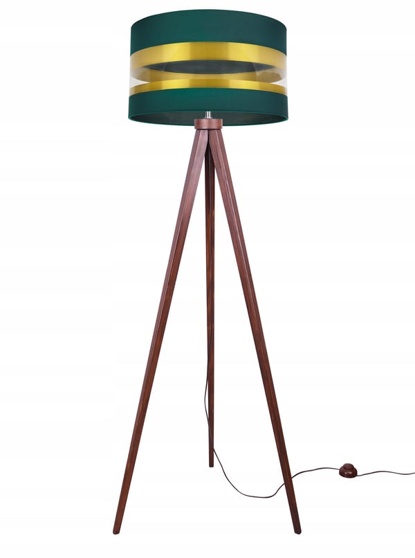 LOFT TRIPOD GULVLAMPE GYLDEN LAMPESKÆRM LED-UDVALG