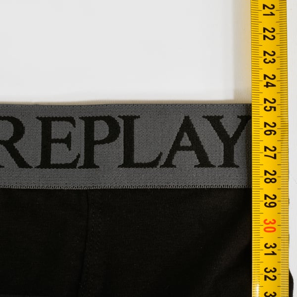 Replay miesten bokserit, 6 kpl, puuvillaa, mustat, logolla, koko S