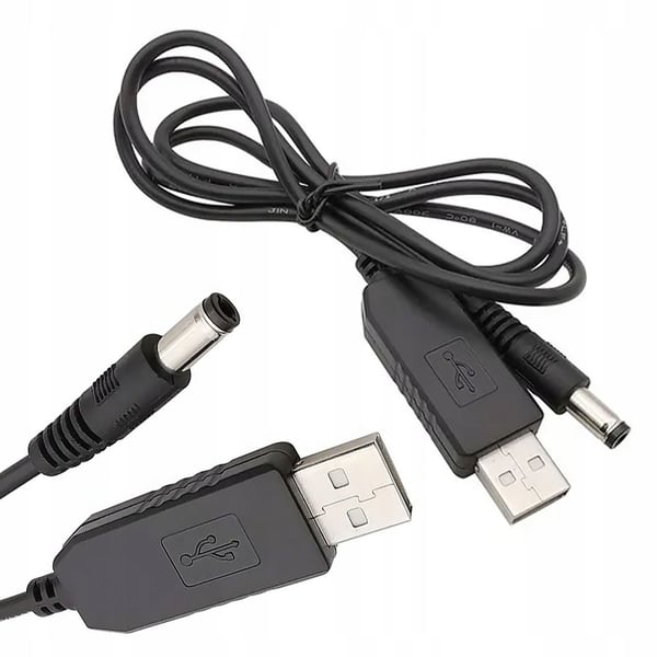 USB-konverter DC-stik 5,5x2,1 mm 5V-9V Step Up