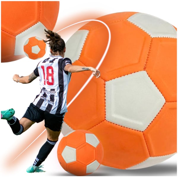 Fotboll med twisteffekt neon konturerad kurva sport storlek 5