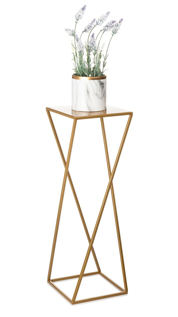 Moderni kultainen kukkateline 70 cm