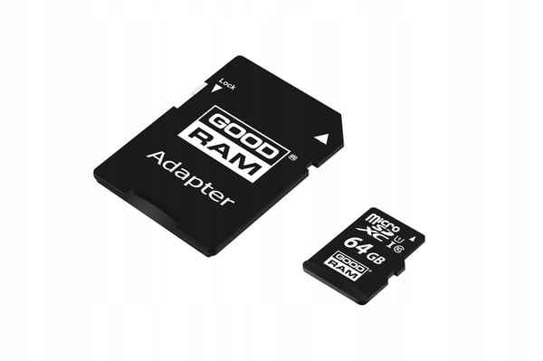 GOODRAM 64GB microSDXC-muistikortti M1AA-0640R12 cl 10 UHS-I + sovitin