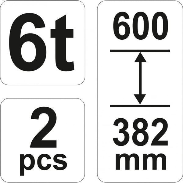 BILSTÅNDER 6T 2 STK - YT-17312