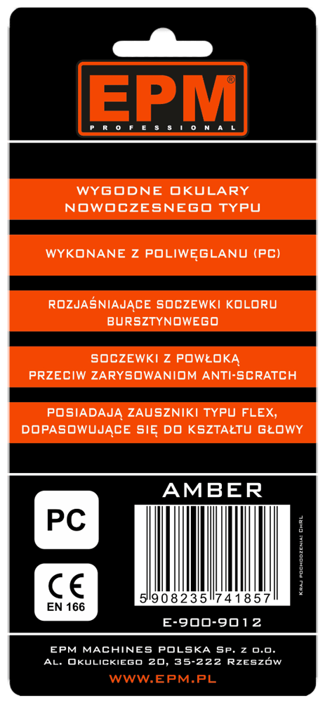 ABMER REPFRISTANDE SKYDDSGLASÖGON - E-900-9012