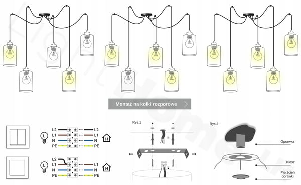 MODERN LED-TAKLAMPA I TRÄ