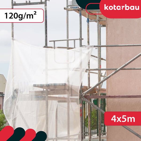 KOTARBAU® Presenning Beskyttelsesovertræk Stærkt Tyk Universal Forstærket Forstærket Vandtæt Transparent Klart Drivhus 120 G/M2 4X5 M