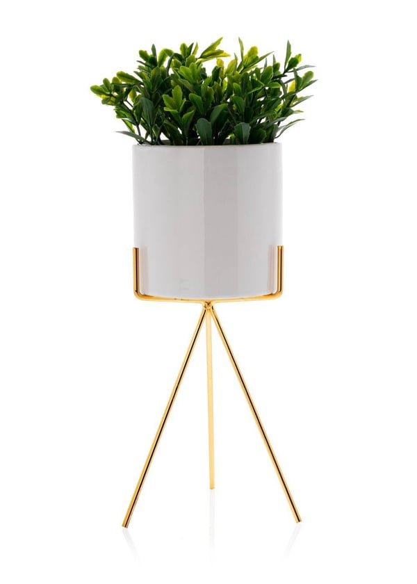 Emma Vit Blomkruka 28 cm Tillverkad