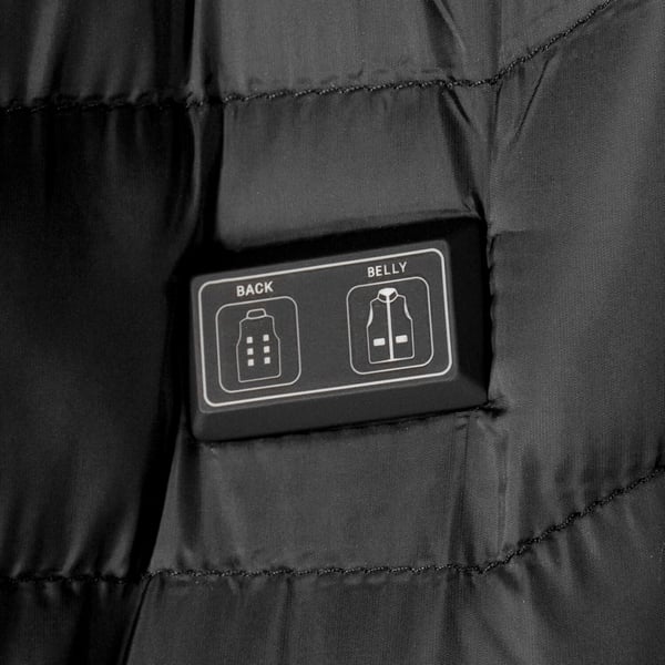 Ærmeløs USB-varmevest dame herre quiltet sort jakke l Varmevest sort størrelse XL