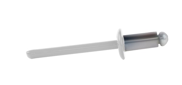 Öppna aluminiumnitar 4,8x10mm RAL 9010