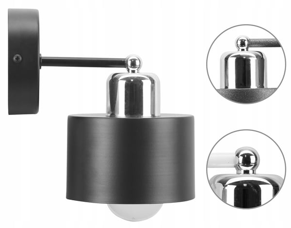 Seinävalaisin Loft Edison LED peilin yläpuolella