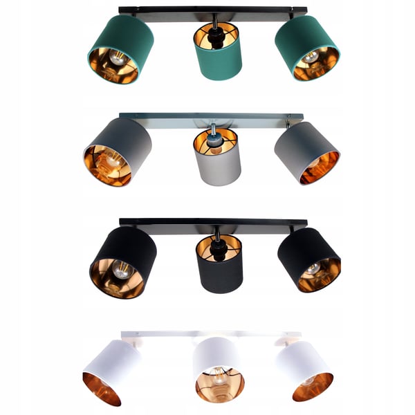 Lofthængende lampe med gylden LED-loftlampe