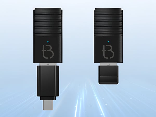 TB-NANO trådlös mini USB-adapter Carplay och Android Auto för bil
