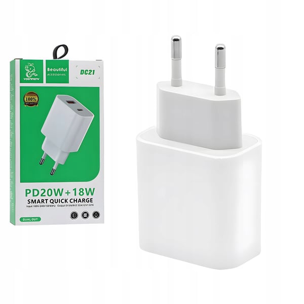 Nopea puhelimen laturi USB A TYPE C usbc -latauskuutio