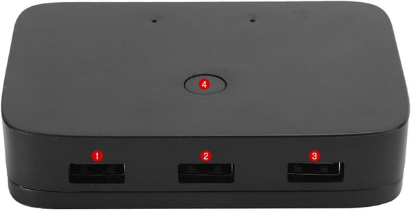 KVM-switch HDMI 2x1-switch 3xUSB + 2 HDMI-kablar