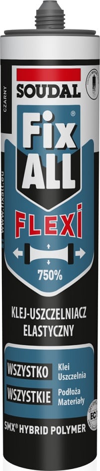 FIX ALL FLEXI HYBRID FORSEGLINGSMIDDEL SORT 290ML - SIL FIX 290C FIX ALL FLEXI HYBRID FORSEGLINGSMIDDEL SORT 290ML - SIL FIX 290C
