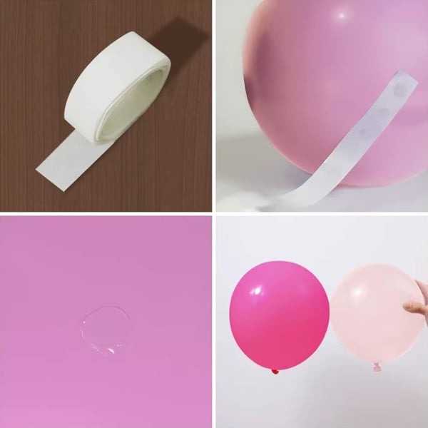 Ballongirlande sommerfugle pink lilla balloner til fødselsdag 1. fødselsdag xxl 133 stk.