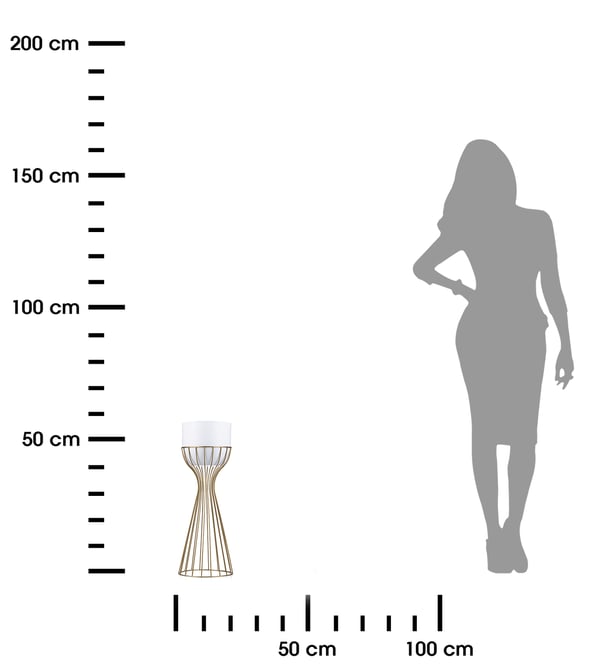 Modernt LOFT blomsterstativer med låg 56 cm