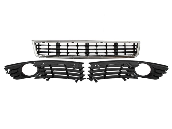 Audi A4 B6 00-04 grill i stötfångaren vänster + höger + mittensats