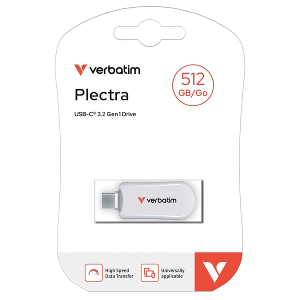 Verbatim Plectra 512GB USB-C 3.0 Pendrive Vit