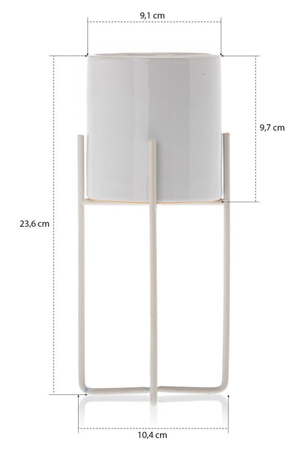 Florri Vit Blomkruka 23,5 cm