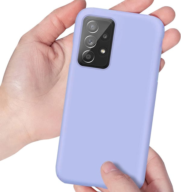 Etui til Samsung Galaxy A72 pastel lilla SM-A725F + 2x hærdet glas