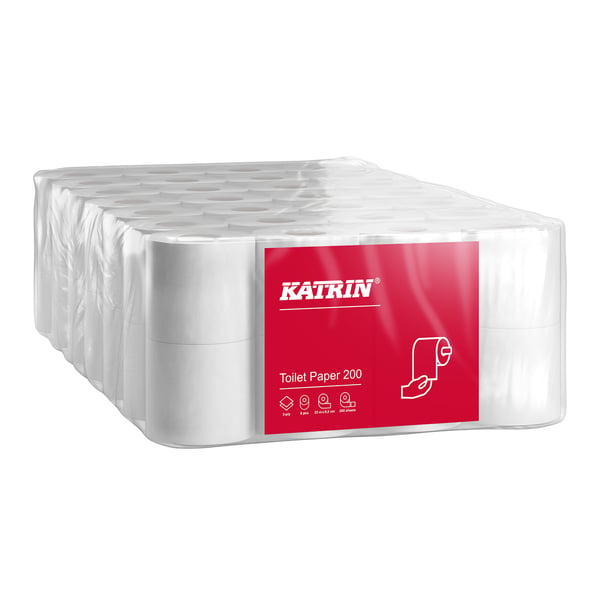 KATRIN 2w vitt toalettpapper, 56-pack.
