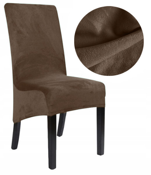 XXL-ruskea viisto tuolinpäällinen