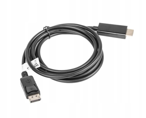 Lanberg DisplayPort (M) V1.1 - HDMI (M) -sovitinkaapeli 1,8 m musta