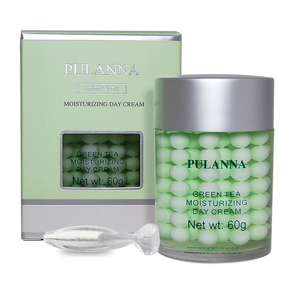 Pulanna dagcreme med grøn te - fugter og opfrisker huden intensivt - 60 ml